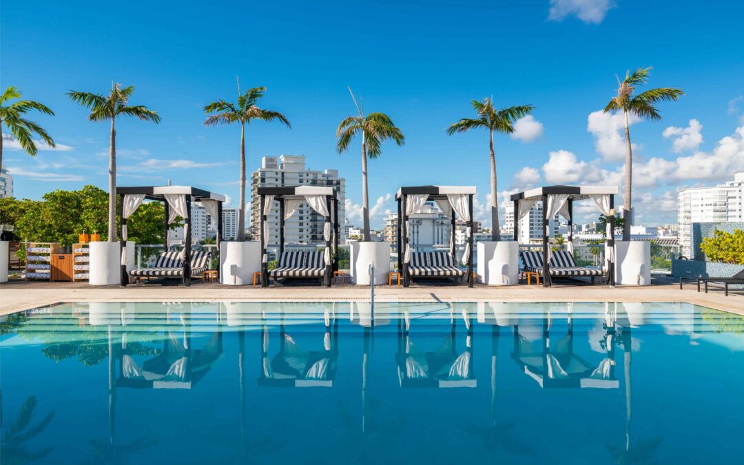 Rooftop pool deck