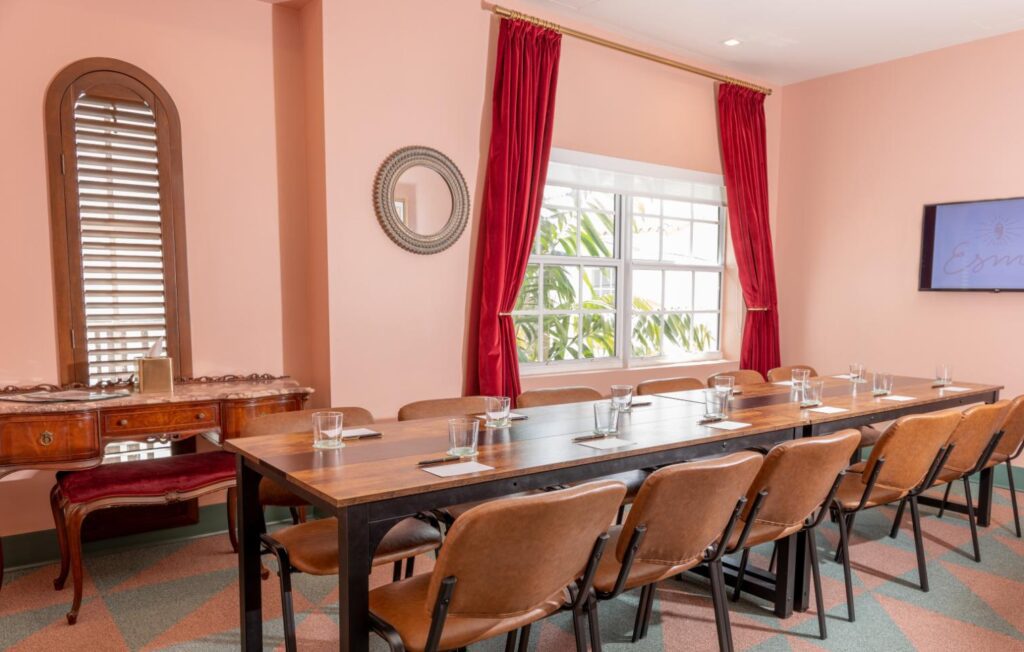 Esme Pink Meeting Room