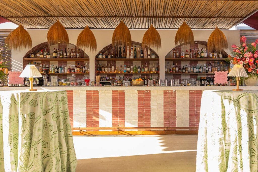 The Roof Bar Area Set Up for Event